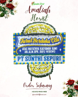 Papan Bunga Duka di Pete